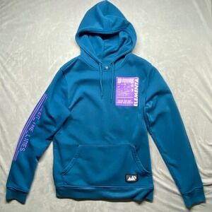 Brooklyn Cloth ELEMENTAL Graphic Hoodie Blue Hooded Sweatshirt Men's Size Med